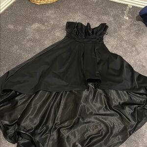 White House Black Market Black High Low Dress